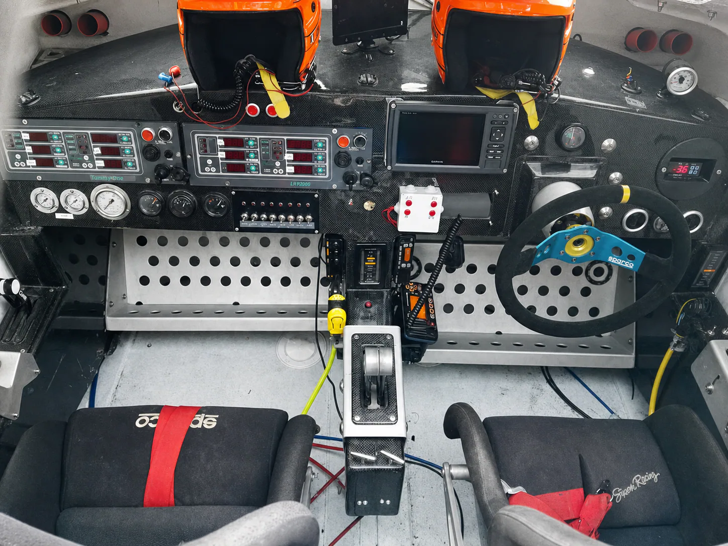 Tommy One's purpose-built offshore racing cockpit