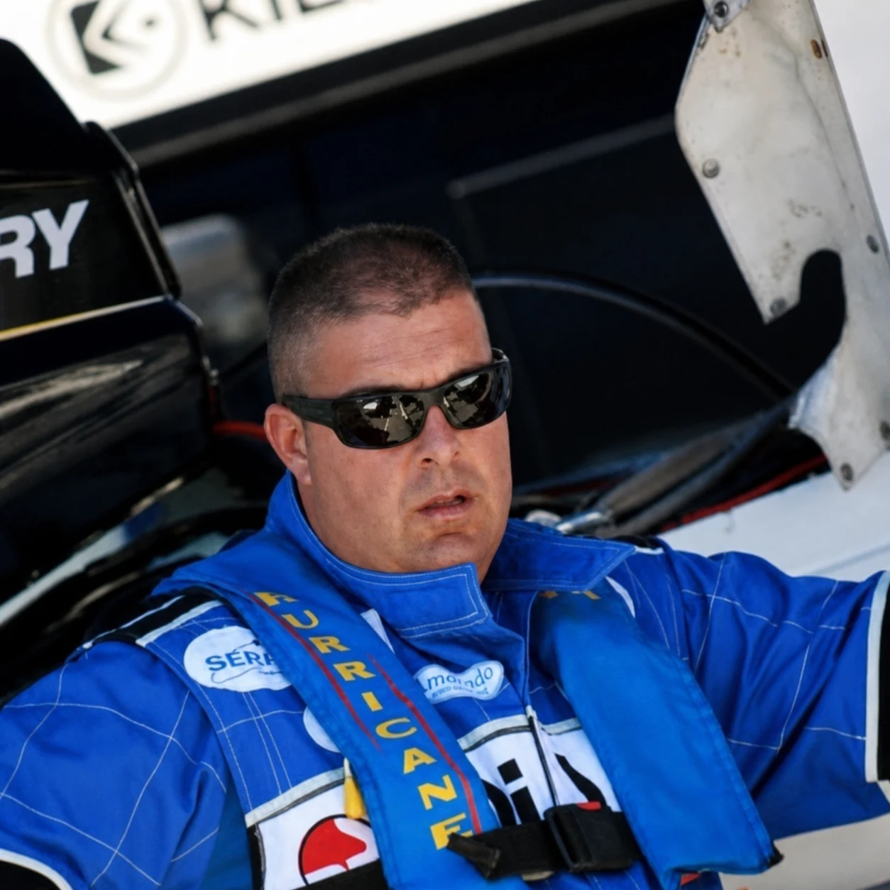 Maurizio Schepici, Tommy One race director and record-setting driver, in the cockpit